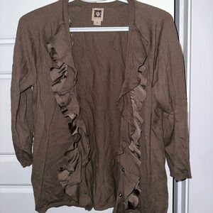 Anne Klein button down cardigan top